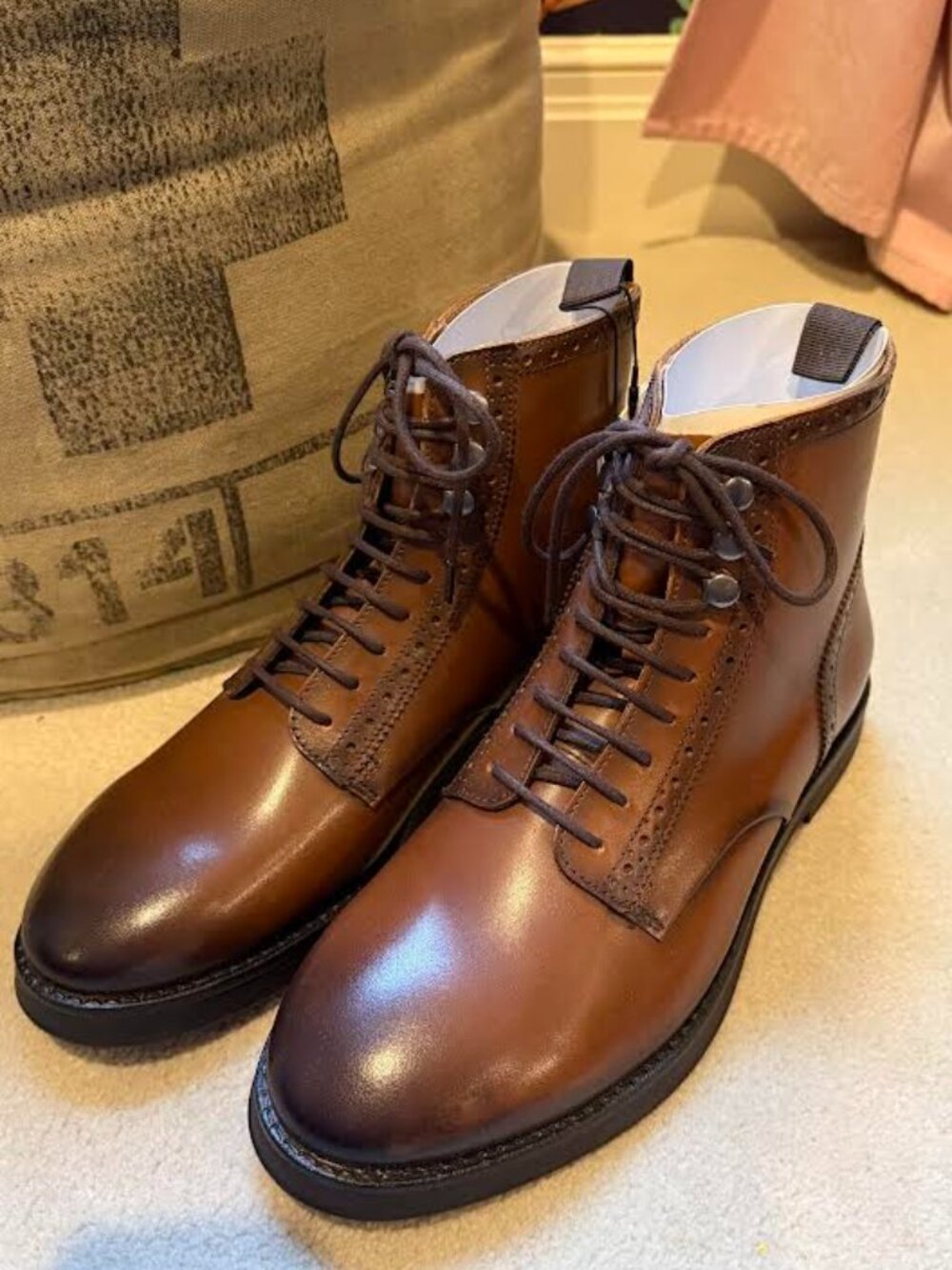 Zara Men's Leather Dress Boots